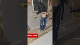 Hanging Drywall BloomField short 1- #drywall #construction #shorts