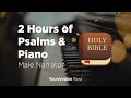 Bible Verses with Piano for Sleep and Meditation - 2 hours (Male Narrator)