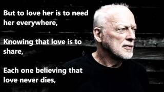 Video thumbnail of "Here, There and Everywhere  DAVID GILMOUR (with lyrics)"