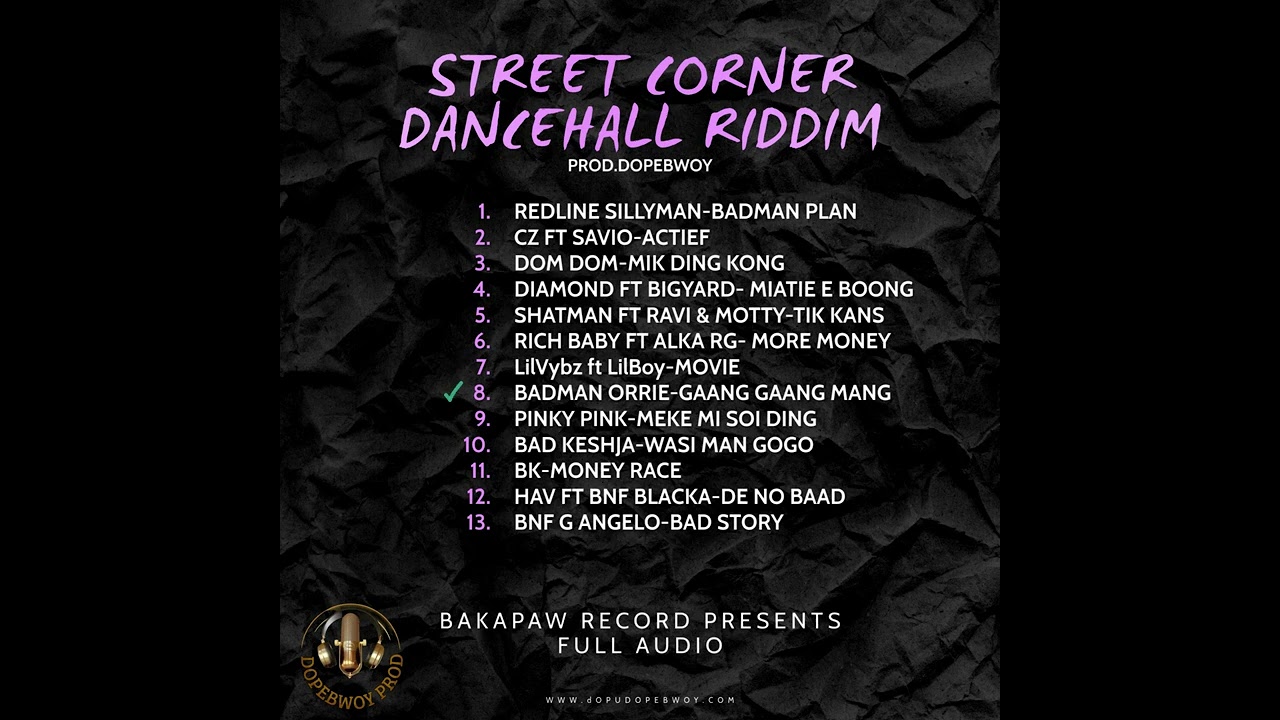 Street Corner Dancehall Riddim Remix
