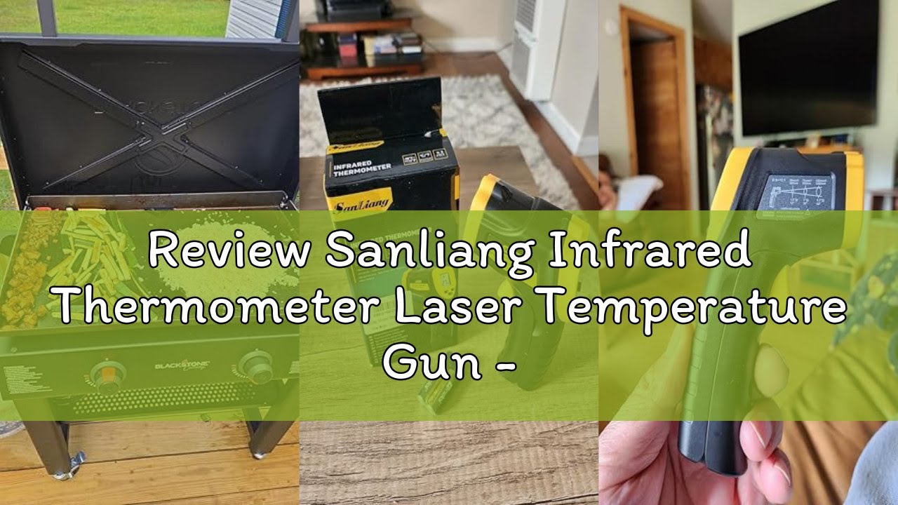 Review Sanliang Infrared Thermometer Laser Temperature Gun -58℉ to 1112℉ with Adjustable Emissivity