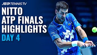 Djokovic vs Medvedev; Zverev vs Schwartzman | Nitto ATP Finals 2020 Highlights Day 4