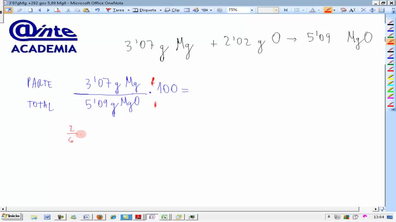 Porcentaje de Magnesio y Oxígeno en un óxido Física y química 3º ESO AINTE YouTube Porcentaje de Magnesio y Oxígeno en un óxido Física y química 3º ESO AINTE YouTube