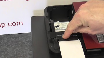 Casio se-s100 how to install the paper roll