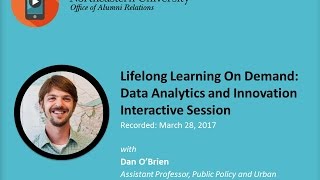 Lifelong Learning: On Demand: Data Analytics and Innovation