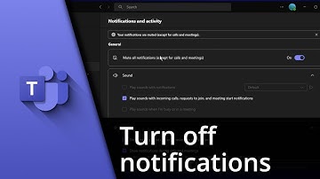 How to turn off Teams notifications ✅ Tutorial