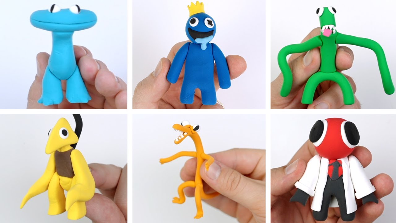 RAINBOW FRIENDS ALL BOSSES Satisfying Clay Art Compilation - YouTube