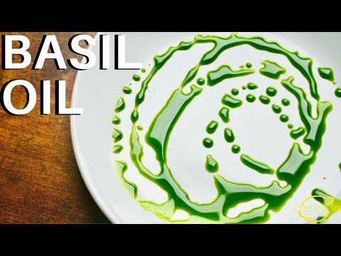 Bright Green Basil Oil for Plating