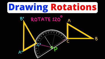 Draw Rotations with a Protractor | Transformations | Geometry | Eat Pi