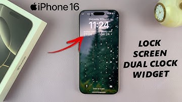 How To Add Dual Clock Widget On iPhone 16 / iPhone 16 Pro