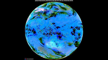 [Daily] 4월 22, 2024 GK2A Satellite RGB Dust | Full Disk | 20240422