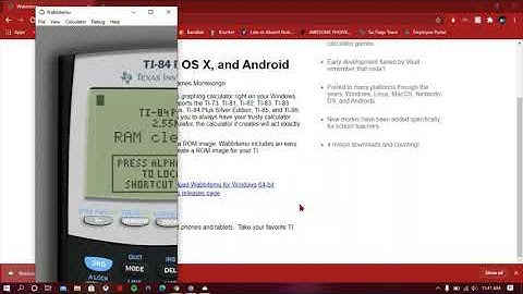 Wabbitemu Tutorial Windows 10 PC