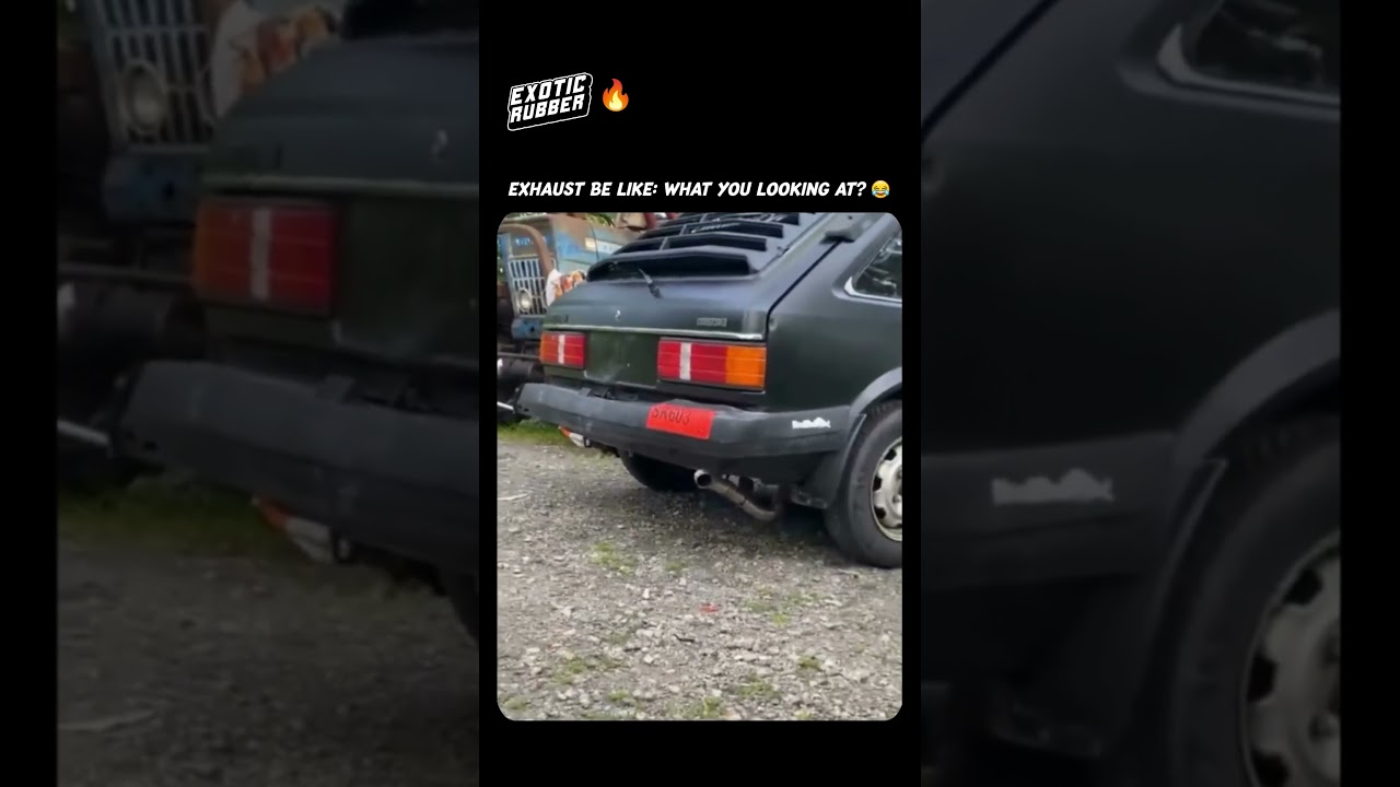 Have you ever seen a shy exhaust?