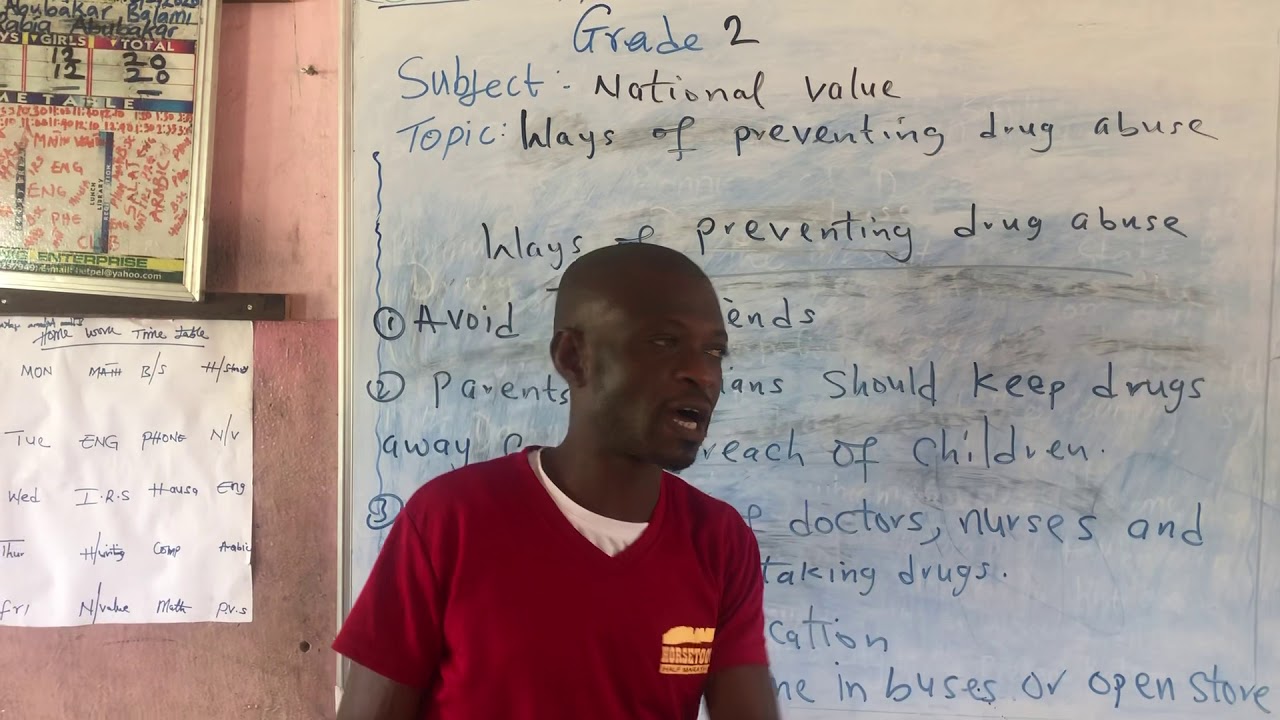 National Value Grade 2 Lesson 3 Ways Of Preventing Drug Abuse YouTube