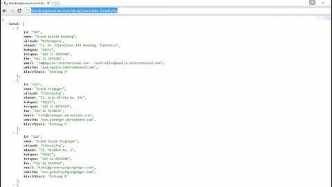 Parsing JSON dengan PHP