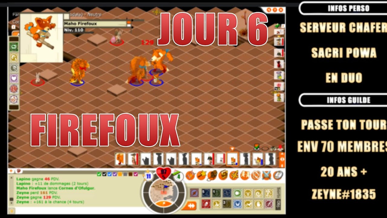 Farm Firefoux pour un MAX de drop et d'EXP - Dofus Rétro Temporis Jour 6
