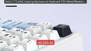 AULA F75 MAX Gaming Mechanical Keyboard 75% Wired/Bluetooth/2.... — Best Buy 2026 | Great Quality!
