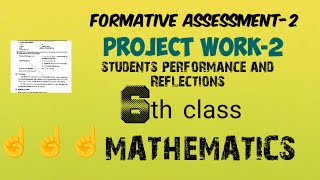 6th class Maths Project Work FA-2 and CP-2 (Assignment-2) || Written Project Work -2