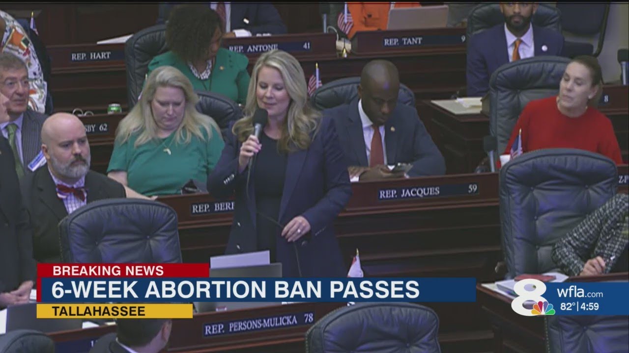 Florida GOP passes 6-week abortion ban; DeSantis supports it - YouTube