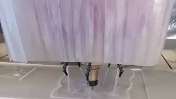 Helios Futura 3-axis machining center fabricating a tombstone