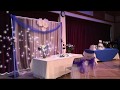 DECORACION DE BODA COLOR AZUL -  (SIMPLE WEDDING DECORATION BLUE COLOR)