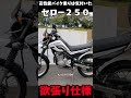 高性能バイク乗りほどオススメセロー２５０いろんな要素がこれ１台で味わえる欲張り仕様＃バイク＃セロー２５０#shorts