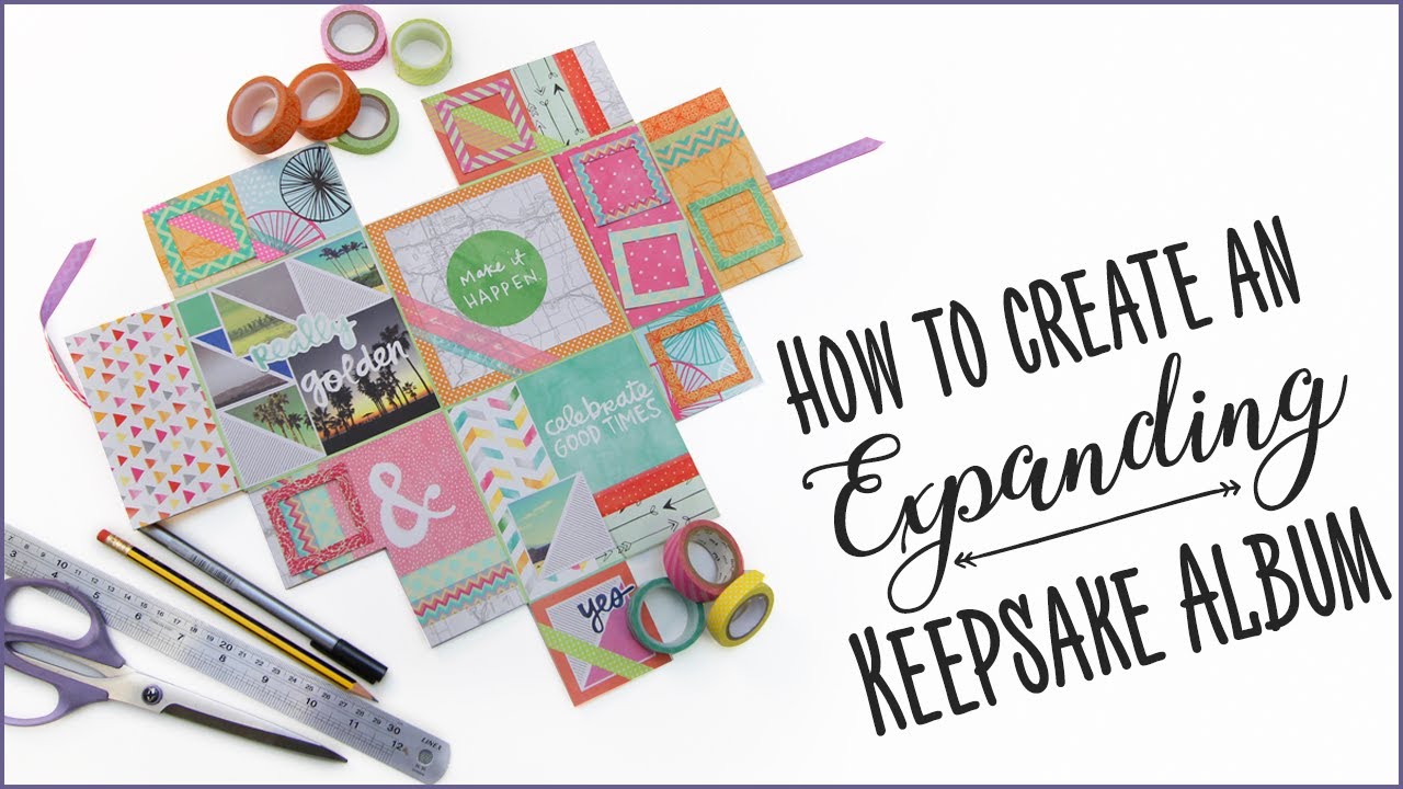 how to create an expanding keepsake album youtube