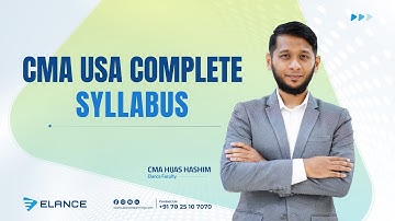 CMA US Complete Course Details 2024 | Part 1 & Part 2 | Exam Structure | CMA Hijas Hashim | Elance