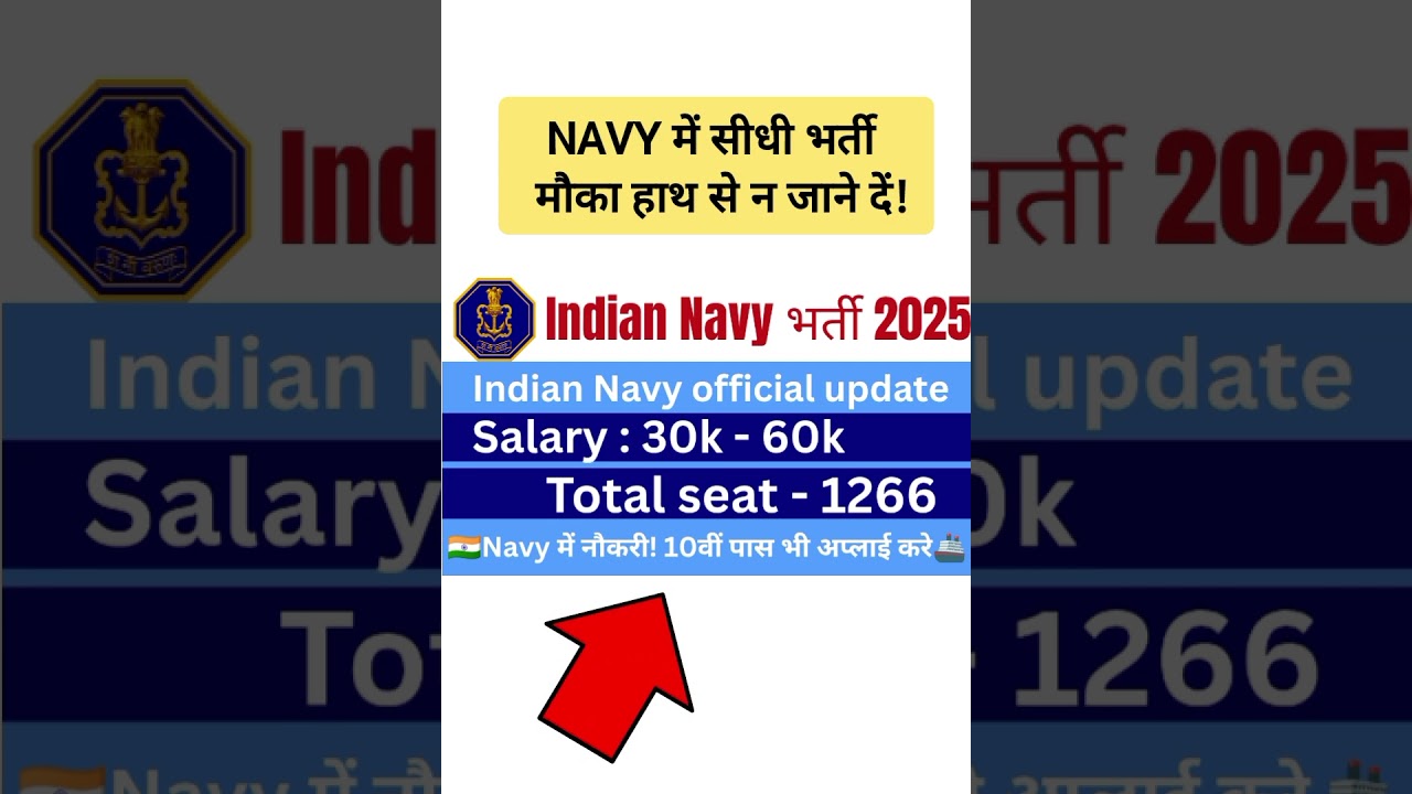 Indian Navy New Vacancy 2025 | Indian Navy vacancy 2025 | Indian Navy civilian recruitment 2025