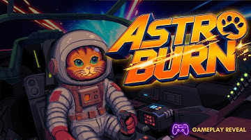 Astro Burn Gameplay REVEAL – Space Cat Chaos In Retro Bullet Hell | Arcade Game Action!