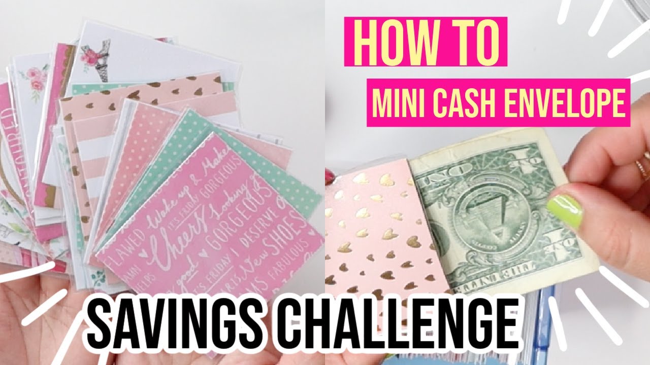 HOW make mini CASH ENVELOPES TO HELP SAVE MONEY