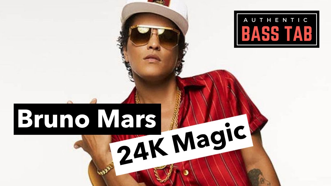 Bruno Mars - 24K Magic 🎸 Authentic Bass Cover + TAB - YouTube