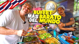 COMIENDO en el BUFFET MÁS BARATO DEL MUNDO! *COMES SIN LÍMITES POR 1,30 EUROS*