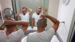 one blade head shave