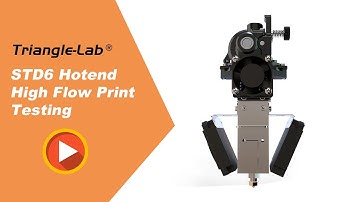 STD6 Hotend High Flow Print Testing PETG 3D Printer