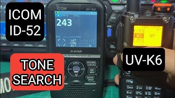 ICOM ID-52 QUICK TONE / DCS SEARCH
