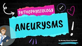Pathophysiology:  Aneurysms