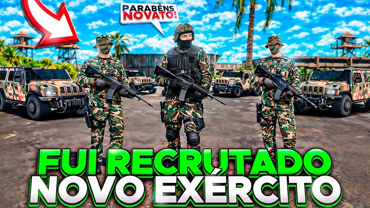 ENTREI NO NOVO EXÉRCITO DA CIDADE! NOVA BASE MILITAR NO RIO RISE