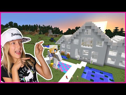 Putting Furniture in My NEW HOUSE  Minecraft Realm