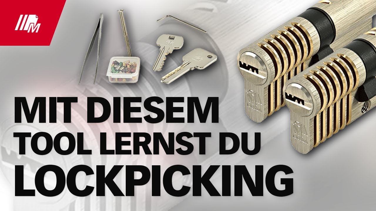 Lockpicking lernen mit diesem Tool 🔒 Multipick Übungsschloss