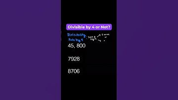 Divisibility Rule for 4! #math #maths #mathematics #shorts