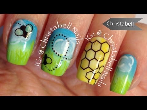 ChristabellNails Spring Bumblebee Nail Art Tutorial