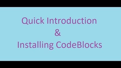C++ Basics Course || 1#Quick Introduction & Installing CodeBlocks(ARABIC)