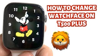 HOW TO CHANGE WATCHFACE ON T500 PLUS SMARTWATCH | TUTORIAL | ENGLISH