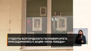 Студенты Белгородского Госуниверситета Присоединились К Акции «Окна Победы»