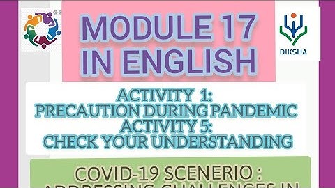 MODULE 17 ACTIVITY 1AND ACTIVITY 5 NISHTHA TRAINING IN DIKSHA PORTAL