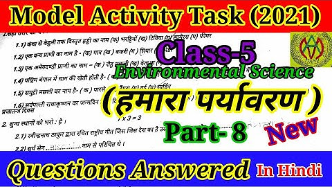 Model Activity Task Class 5 Hamara Parivesh Part 8 In Hindi Solutions |MERE ANUBHAV and MERE VICHAR