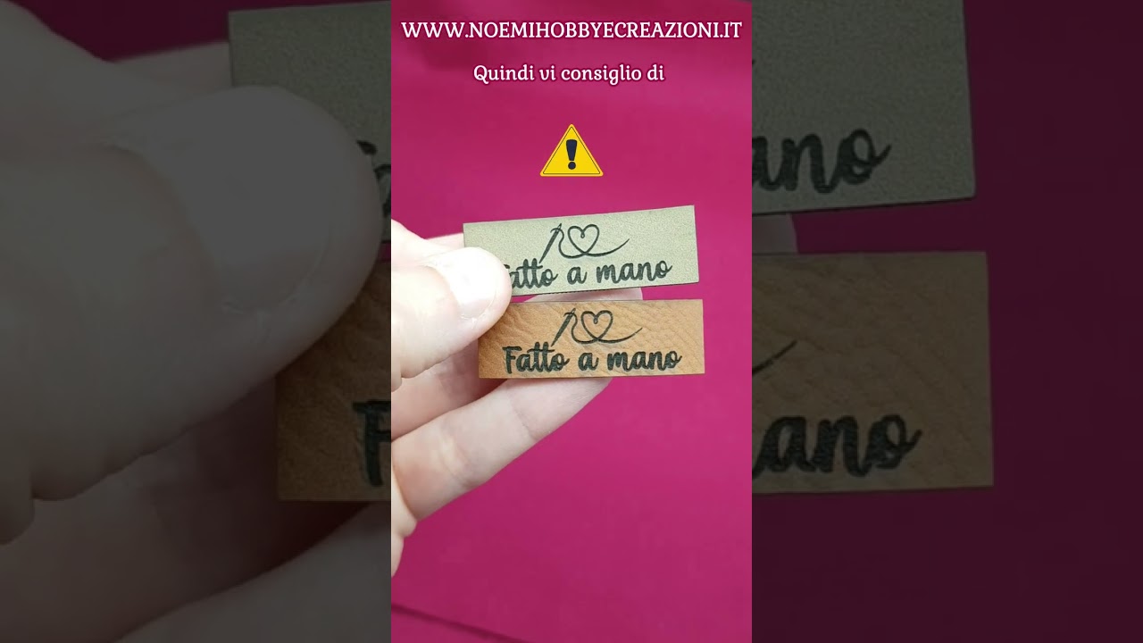 Etichette Fatte A Mano In Ecopelle - 50 Pezzi 2,5x2,5 Cm, Per Cucito, Maglia E Decorazioni