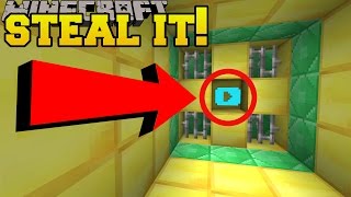 Minecraft: STEALING THE DIAMOND PLAY BUTTON!!! - Custom Map