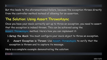 Handling Exception Scenarios in Unit Testing with Mocking in C#